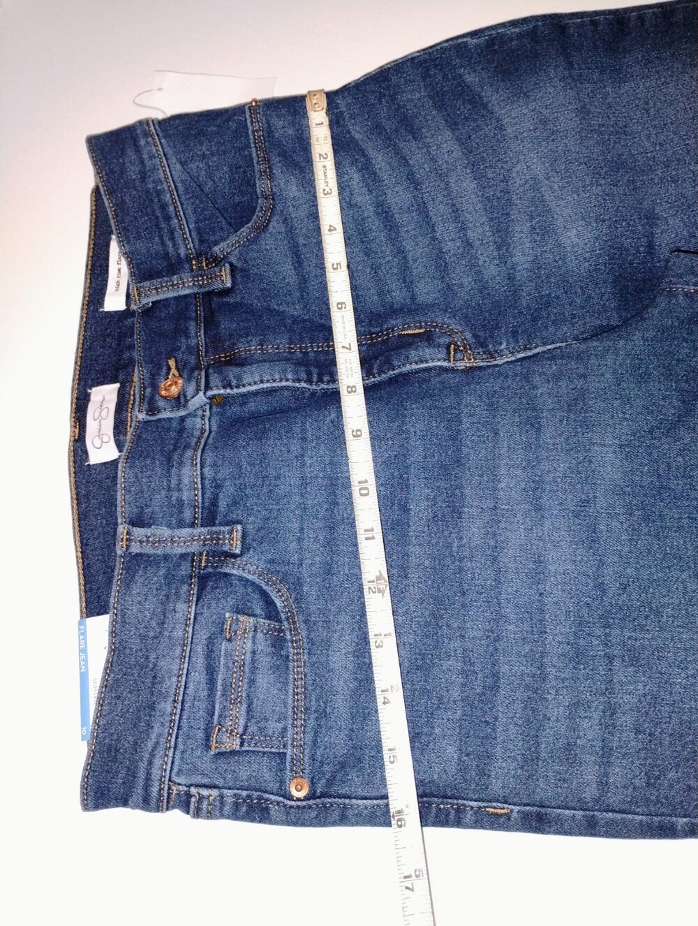 Jessica Simpson Women's Blue Flare Jeans with High Rise New Size 10 - Picture 4 of 5